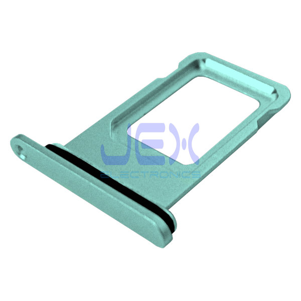 Green iPhone 11 Replacement Nano Single Sim Card Holder Tray + Rubber Gasket