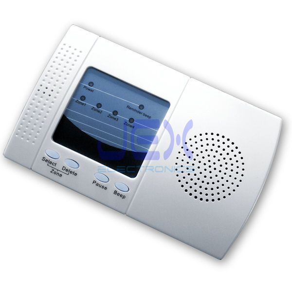 Add-on Wireless 4 Zone 128 Channel Indoor Receiver Alarm With Remote