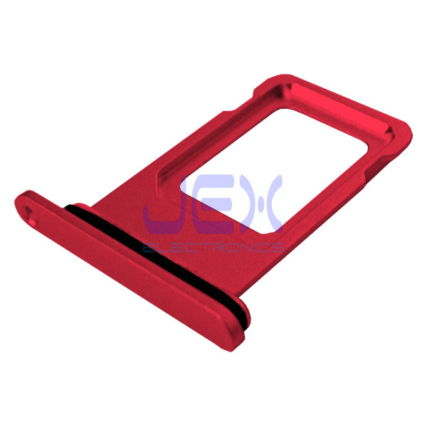 Red iPhone 12 Replacement Nano Sim Card Holder Tray + Rubber Gasket