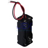 Quad/4X AAA DIY Battery Holder Case Box Base 6V Volt PCB Mount With Bare Wire Ends