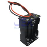 Six/6X AAA DIY Battery Holder Case Box Base 9V Volt PCB Mount With Bare Wire Ends