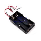 Twin/2X AA DIY Battery Holder Case Box Base 3V Volt PCB Mount With Bare Wire Ends