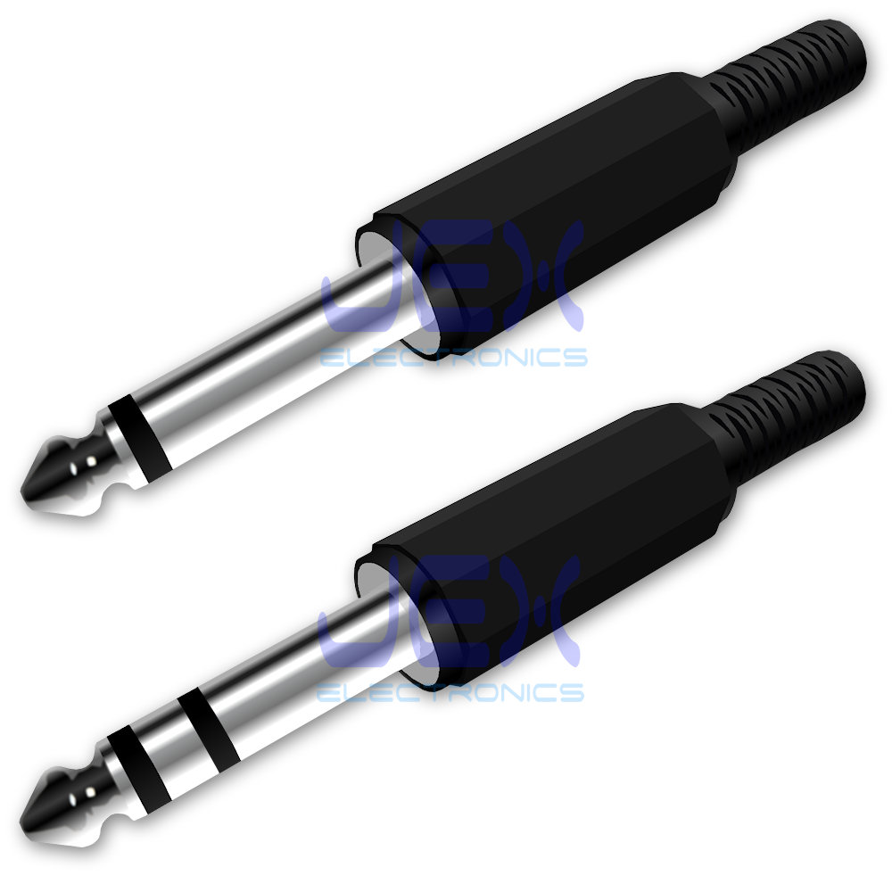 6.35mm 1/4" Male Stereo Repair headphone Microphone Jack Plug Audio