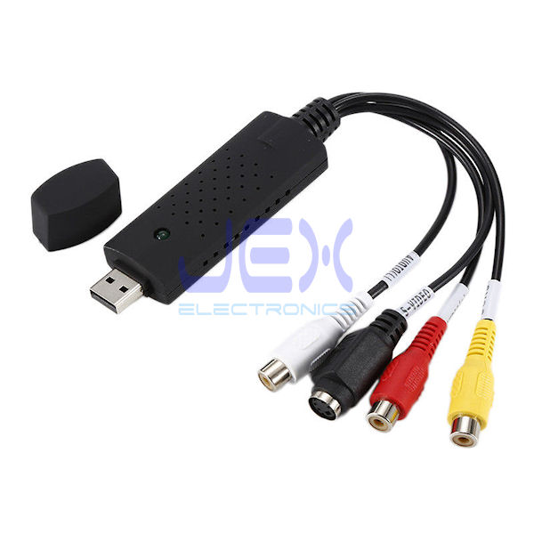 USB input video cable CCTV camera/DVD/VCR/TV to PC Laptop VHS to DVD Win 7/8/10