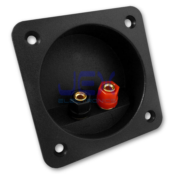 Round/Square Recessed Speaker Binding Post Banana Terminal Plate for Sub-Woofer