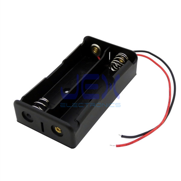 Twin/2X 18650 3.7V DIY Battery Holder Case Box Base 7.4V PCB Mount With Bare Wire Ends