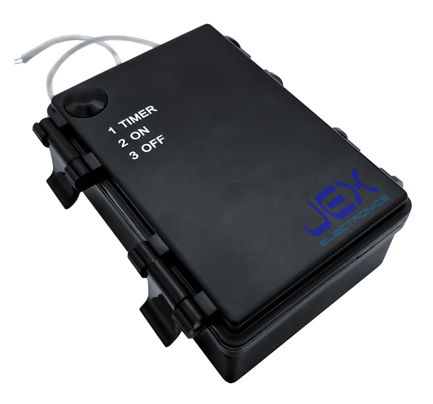 Two/2X C Type Waterproof Battery Holder Case Box 2.4V/3V With Timer Power Switch & Bare Wire Ends