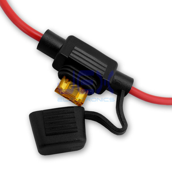 In-Line Car ATM Mini Blade Fuse Holder Waterproof 16AWG/16ga Upto 15A