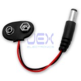 9V PP3 DIY Battery Clip With 2.1mm X 5.5mm DC Plug End for Spy/Mini CCTV Cam/Camera