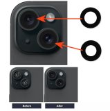 Replacement Rear Back Camera Glass Lens Cover For iPhone 16 or 16 Plus