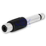 Female RCA Phono to Male 1/4" 6.35mm Mono Jack Audio Adapter