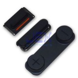 Black Button Set For iPhone 5 Volume, Silent/Mute Switch Power on/off