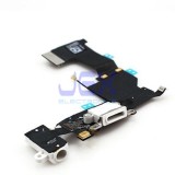 White Charging Port dock Microphone Headphone jack Flex Cable for Iphone 5S