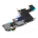 Space Gray Charging Port dock Microphone Headphone jack Flex Cable for Black Iphone 6