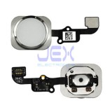 Silver White Home Button/Touch Fingerprint ID Sensor Flex Cable For iPhone 6 or 6 Plus