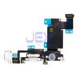 White Charging Port dock Microphone Headphone jack Flex Cable for Iphone 6S Plus