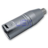 Locking 3-Pin Male XLR to Female RCA Phono Plug Connector Converter Adapter High Quality PRO