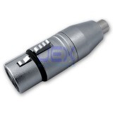 Locking 3-Pin Female XLR to Female RCA/Phono Adapter Connector Converter High Quality PRO