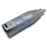 Locking 3-Pin Male XLR to Male RCA/Phono Adapter Connector Converter High Quality PRO