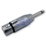 Locking 3-Pin Female XLR to Male 6.35mm 1/4" Mono Jack Adapter Connector Converter High Quality PRO