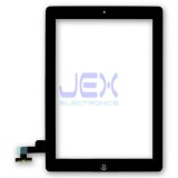 Black Glass Digitizer Touch Screen Full Front Assembly for iPad 2