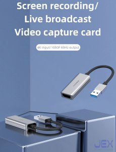 Hagibis Video Capture Card USB to HDMI Video Game Grabber Recorder