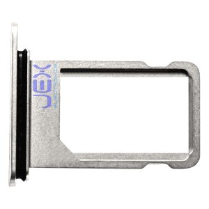 White Silver Replacement Single Sim Nano Sim Card Holder Tray for iPhone 15 Pro or 15 Pro Max
