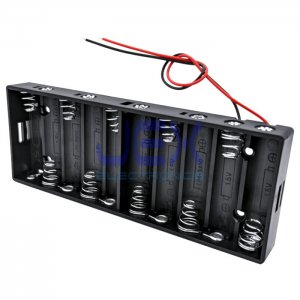 Ten/10X AA Flat DIY Battery Holder Case Box Base 15V/12V Volt PCB Mount With Bare Wire Ends