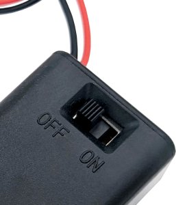 Single AA DIY Battery Holder Case Box 1.5V With Power Switch & Bare Wire Ends