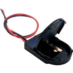 Single CR2032 DIY Button Battery Holder Case Box 3V With Power Switch & Bare Wire Ends