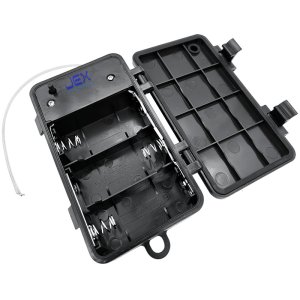 Three/3X C Type Waterproof Battery Holder Case Box 3.6V/4.5V With Timer Power Switch & Bare Wire Ends