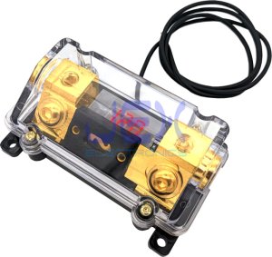 ANL In-Line Fuse Holder with Voltage Display Stereo/Audio/Car/RV/Boat + Fuse 80A-300A
