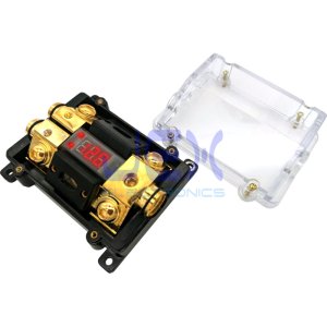 2-Way/2X ANL In-Line Fuse Holder Distribution Block Stereo/Audio/Car 80A-300A