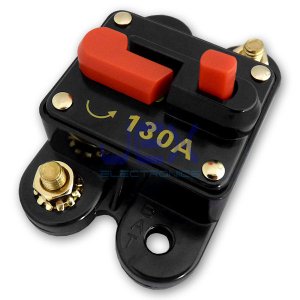 130 Amp In-Line Circuit Breaker Stereo/Audio/Car/RV/solar 130A/130AMP Fuse 12V/24V/32V