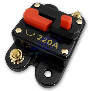 220 Amp In-Line Circuit Breaker Stereo/Audio/Car/RV/solar 220A/220AMP Fuse 12V/24V/32V