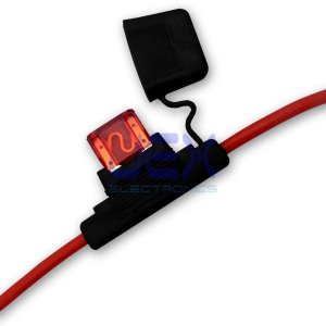 In-Line Car APX MAXI Blade Fuse Holder Waterproof 8AWG/8ga Upto 70A 12V/24V/32V DC