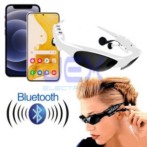 White Stereo Bluetooth headset Sunglasses Glasses Shades Play MP3/Call from phone
