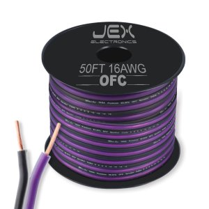 50ft OFC 16AWG 16Ga Speaker Cable Wire Spool Premium Oxygen Free Copper