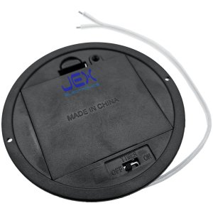 Three/3X AA Round Panel Mount Battery Holder Case Box 3.6V/4.5V With Timer Power Switch & Bare Wire Ends