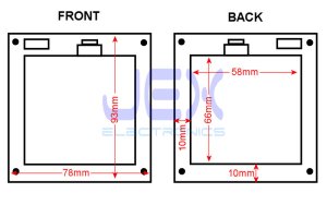 4X AA Panel Mount DIY Battery Holder Case Box 6V With Power Switch & Wire