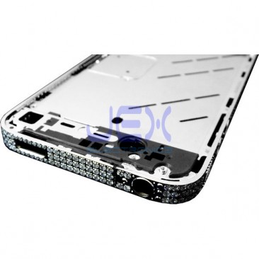 Crystal/Diamond Silver Midframe Mid Frame Bezel Chassis For iPhone 4S