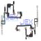 Power Button Flex Upper Mic Mircophone Cable With Metal Brackets for Iphone 15 or 15 Plus