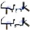 LED Flashlight and Rear Upper Microphone Flex Cable for Iphone 15, 15 Plus, 15 Pro, 15 Pro Max