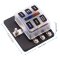 6-Way ATC ATO Blade Fuse Box Holder Power Block Distribution for Car RV Trailer Boat 12V