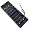 Ten/10X AA Flat DIY Battery Holder Case Box Base 15V/12V Volt PCB Mount With Bare Wire Ends