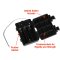 Three/3X AA Waterproof Battery Holder Case Box 3.6V/4.5V With Timer Power Switch & Bare Wire Ends