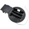 Three/3X AA Round Panel Mount Battery Holder Case Box 3.6V/4.5V With Timer Power Switch & Bare Wire Ends